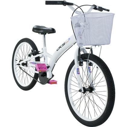 Imagem de Bicicleta Feminina Infantil Aro 20 Bike Dks Com Cestinha