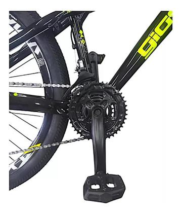 Imagem de Bicicleta Gios preto amarelo neon 4 Trix/frx Evo Do Grau Aro Vmaxx 21v