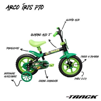 Bicicleta Infantil Arco Íris A12 TK3 Track - Track Bikes Imagem de Bicicleta Infantil Arco Íris A12 TK3 Track