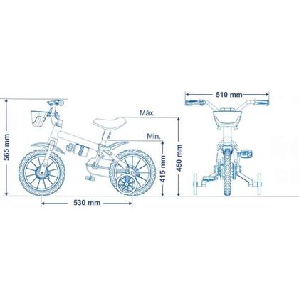 Imagem de Bicicleta Infantil Aro 12 Bike Masculino Feminina 3 A 5 anos Nathor