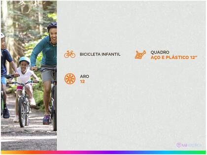 Imagem de Bicicleta Infantil Aro 12 Com Rodinha Magic Rainbow Styll Baby