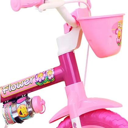 Imagem de Bicicleta Infantil Aro 12 Menina Com Rodinha Treinamento Rosa