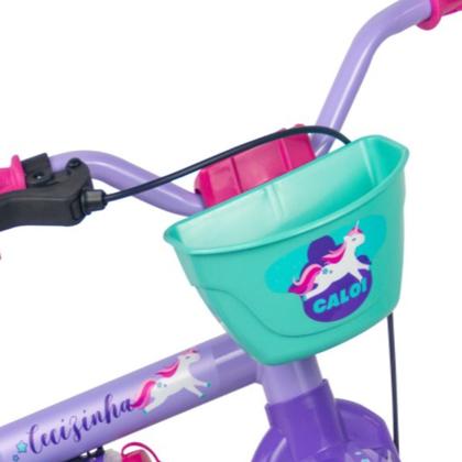 Imagem de Bicicleta Infantil Aro 12 Meninas Rodinhas Cecizinha Caloi