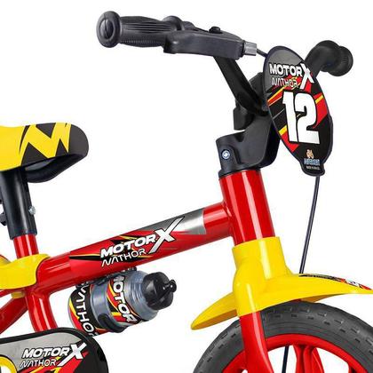 Imagem de Bicicleta Infantil Aro 12 Motor X PU com Rodinhas, Nathor