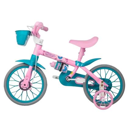 Imagem de Bicicleta Infantil Aro 12 Nathor Charm Rosa Menina 1 a 4 Anos