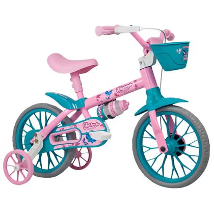 Imagem de Bicicleta Infantil Aro 12 Nathor Charm Rosa Menina 1 a 4 Anos