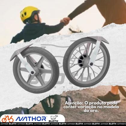 Imagem de Bicicleta Infantil Aro 12 Nathor Flower Rosa Menina 1 a 4 Anos