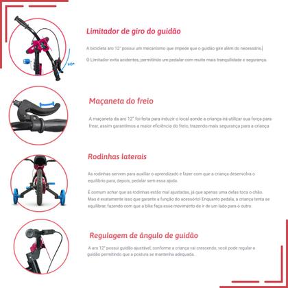 Imagem de Bicicleta Infantil Aro 12 Nathor Homem Aranha Menino 1 a 4 Anos