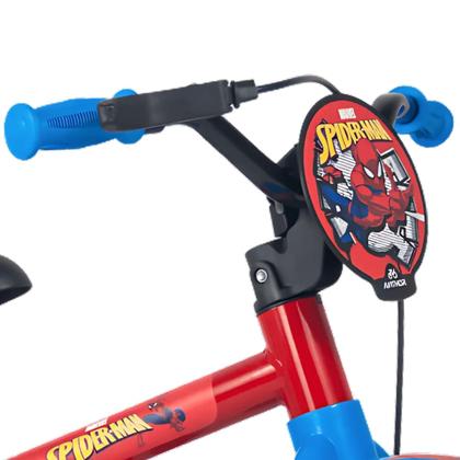 Imagem de Bicicleta Infantil Aro 12 Nathor Homem Aranha Menino 1 a 4 Anos