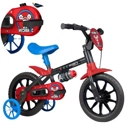 Imagem de Bicicleta Infantil Aro 12 Nathor Mechanic Menino 2-5 Anos