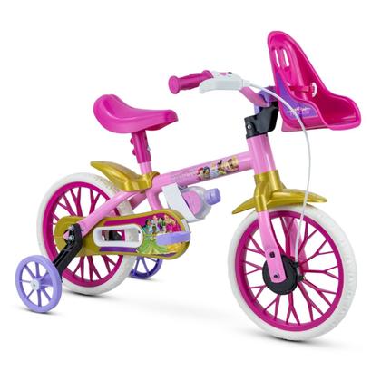 Imagem de Bicicleta Infantil Aro 12 Nathor Princesas