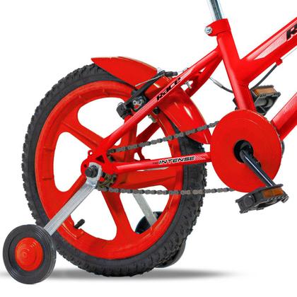 Imagem de Bicicleta Infantil Aro 16 Intense Kids Boy Masculina C/Rodinha Vermelha
