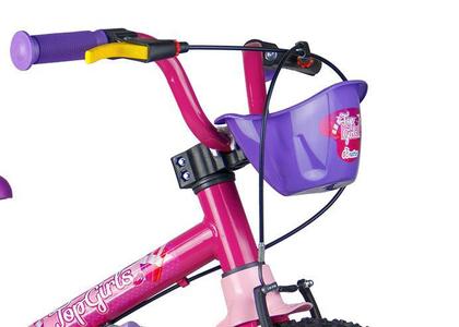 Imagem de Bicicleta Infantil Aro 16 Menina Top Girl Com Rodinhas Nathor
