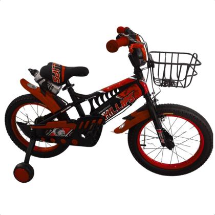 KIDS 16インチ Bicicleta Infantil Aro 16 Menino Azul Vermelha 5 a 8 Anos - Rabbit