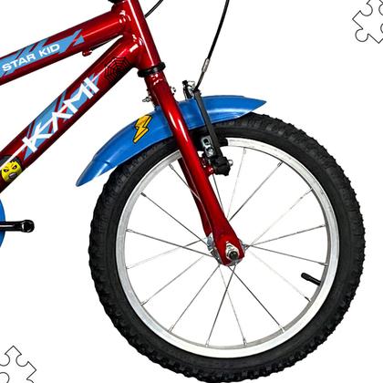 Imagem de Bicicleta Infantil Aro 16 Mtb Kami Heroi Criança 3 a 6 Anos