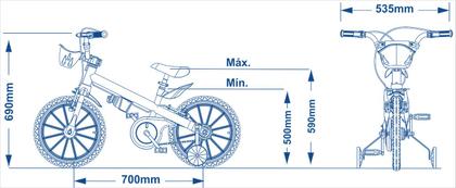 Imagem de Bicicleta Infantil Aro 16 Pixie Rosa Nathor