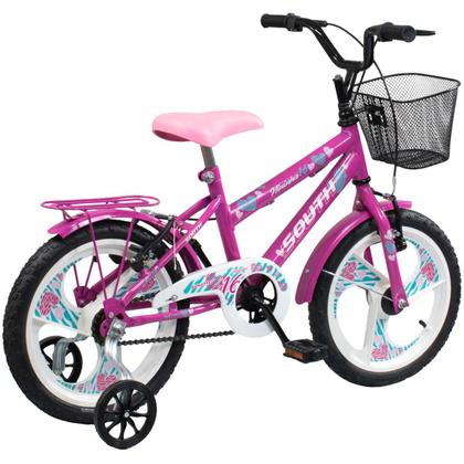 Imagem de Bicicleta infantil Aro 16 South Nininha Cesto e Paralama meninas