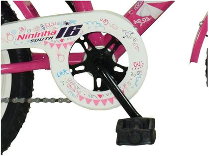 Imagem de Bicicleta infantil Aro 16 South Nininha Cesto e Paralama meninas