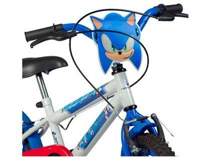 Imagem de Bicicleta Infantil Aro 16 Verden 10494 Sonic Branco e Azul com Rodinhas Freio V-Brake
