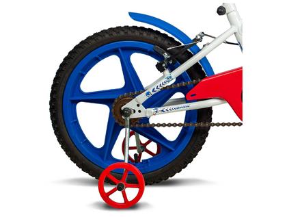 Imagem de Bicicleta Infantil Aro 16 Verden 10494 Sonic Branco e Azul com Rodinhas Freio V-Brake
