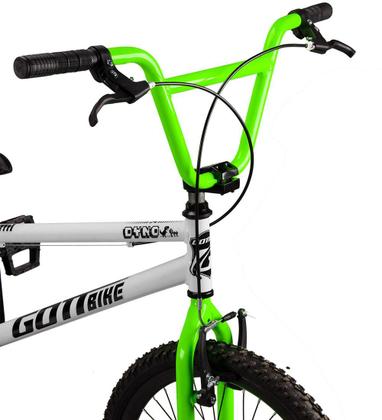 Imagem de Bicicleta Infantil Aro 20 Bmx Freio V-Brake Aro Aereo Branco e Verde Gottbike