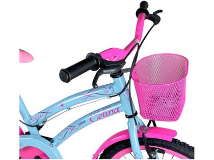 Imagem de Bicicleta Infantil Aro 20" Colli Celina Azul Celeste com Cestinha Freio V-Brake