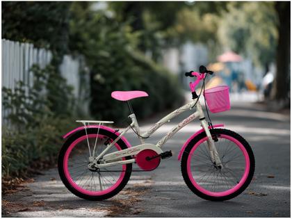 Imagem de Bicicleta Infantil Aro 20" Colli Celina Azul Celeste com Cestinha Freio V-Brake