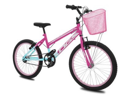 Bicicleta Infantil Aro 20 KOG Feminina e Cestinha Imagem de Bicicleta Infantil Aro 20 KOG Feminina e Cestinha