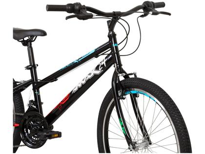 Imagem de Bicicleta Infantil Aro 24 Caloi Max Preta Freio V-Brake 21 Marchas