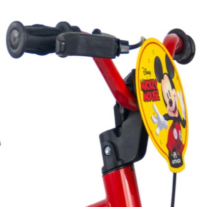 Imagem de Bicicleta Infantil Aro12 Mickey Mouse Nathor Vermelho Menino