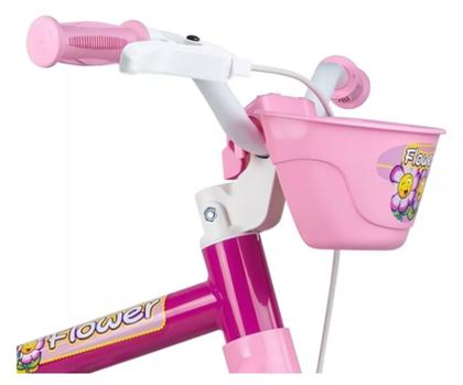 Imagem de Bicicleta Infantil com roda treinamento Flower Aro 12 Nathor