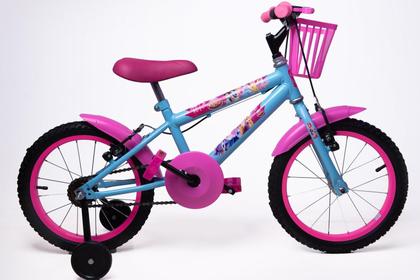 Imagem de Bicicleta Infantil Feminina Aro 16 - Azul - Personagem