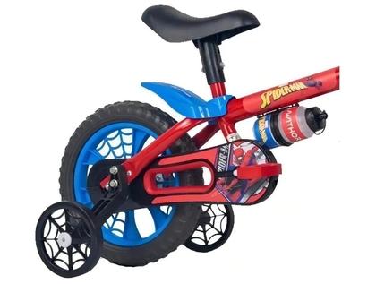 Imagem de Bicicleta Infantil Homem Aranha Aro 12 Nathor com Rodinhas