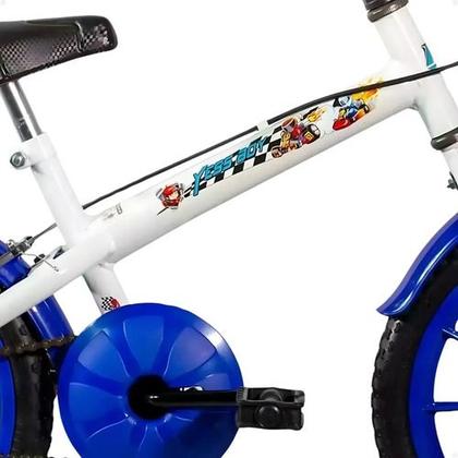 Imagem de Bicicleta Infantil Masculina Aro 16 Menino Alumínio Ktx Cor Branco Tamanho Do Quadro S