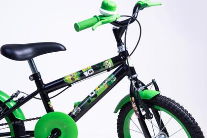 Imagem de Bicicleta Infantil Masculina Aro 16 - Verde/Preto - Personagem