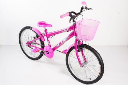 Imagem de Bicicleta Infantil Menina Aro 20 com acessórios