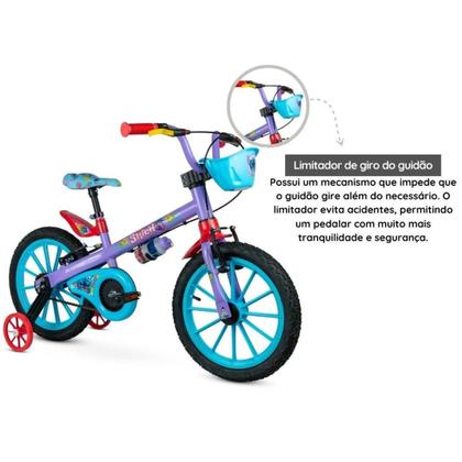 Imagem de Bicicleta Infantil Nathor Aro 16 Com Rodinhas Stitch 2