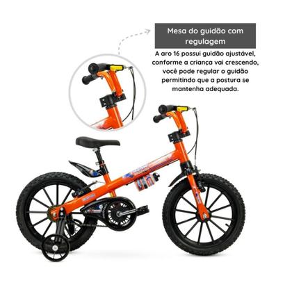 Imagem de Bicicleta Infantil Nathor Aro 16 Extreme 2 com Rodinhas