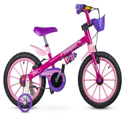 Imagem de Bicicleta Infantil Nathor Topgirls Aro 16 V-brakes Capacete