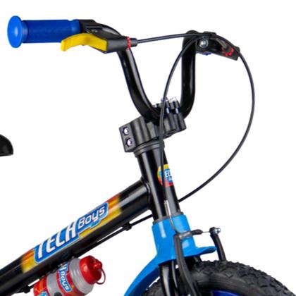 Imagem de Bicicleta Infantil P/ Menino Aro 16 Tech Boys Nathor Garrafa