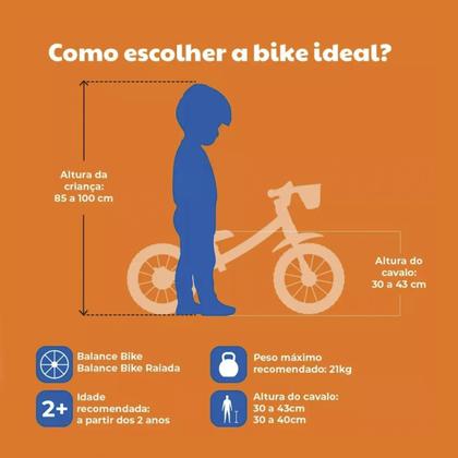 Imagem de Bicicleta Infantil Rosa Nathor Equilíbrio Bicicleta sem Pedal Balance