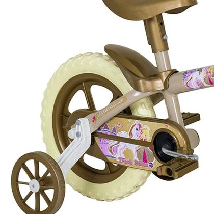 Imagem de Bicicleta Infantil Track Aro 12 em Aço com Rodinhas e Cestinha Arco Íris DB