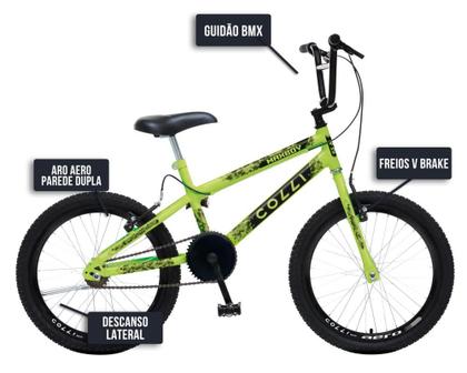 Imagem de Bicicleta Max Boy CROSS, Aro 20 S/M 36 Raias, Freios V-Brake Nylon, Descanso Lateral, Aro 20, Roda Livre 1V 18D, Guidão Cross/BMX