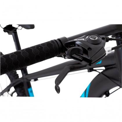 Imagem de Bicicleta Mountain Bike 21 Velocidades Alavanca Alumínio Azul e Rosa Quadro 19"