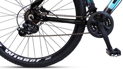 Imagem de Bicicleta mountain bike aro 29 off firefly 24 marchas azul preto tam.19