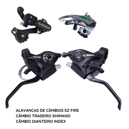 Imagem de Bicicleta Mountain Bike Tkz Yatagarasu 21v Câmbio Shimano Aro 29 Alumínio