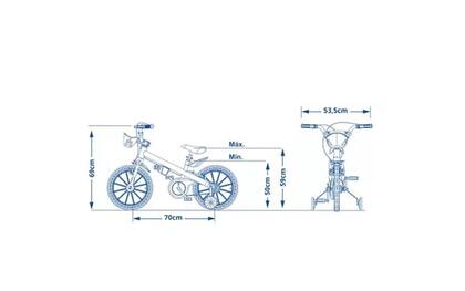 Imagem de Bicicleta Nathor Tech Boys Aro 16 Com Rodas De Treinamento