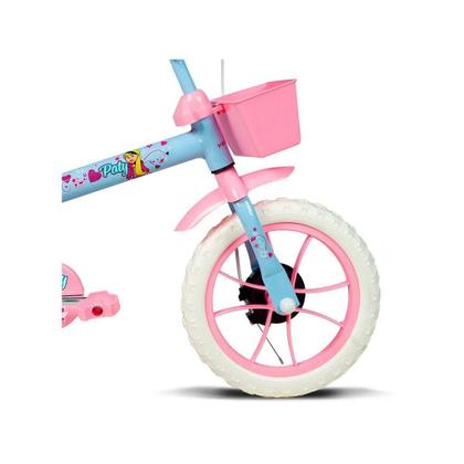 Imagem de Bicicleta Paty aro 12 Azul Bebê e Rosa com Acessorios