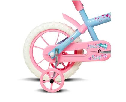 Imagem de Bicicleta Paty aro 12 Azul Bebê e Rosa com Acessorios