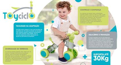Imagem de Bicicleta Quadriciclo Toyciclo - Equilíbrio 4 Rodas - Roma